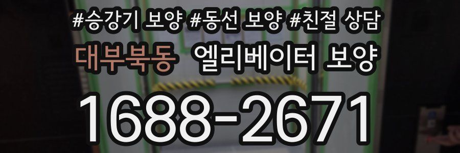대부북동 엘리베이터 보양