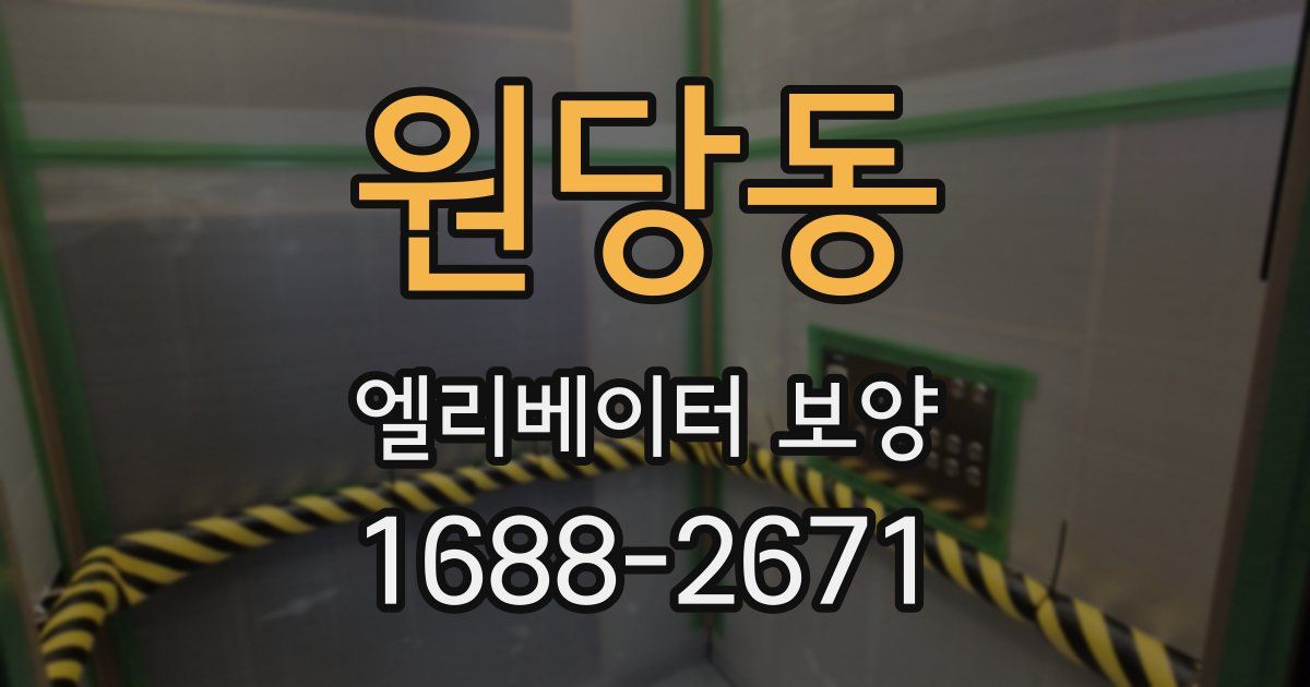원당동 엘리베이터 보양