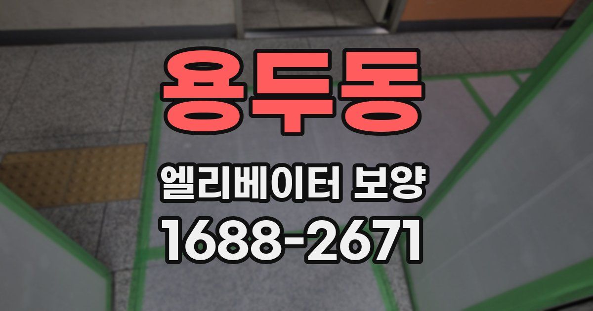 용두동 엘리베이터 보양