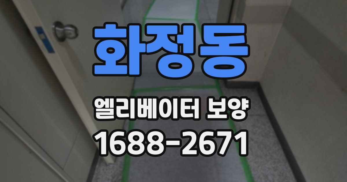 화정동 엘리베이터 보양