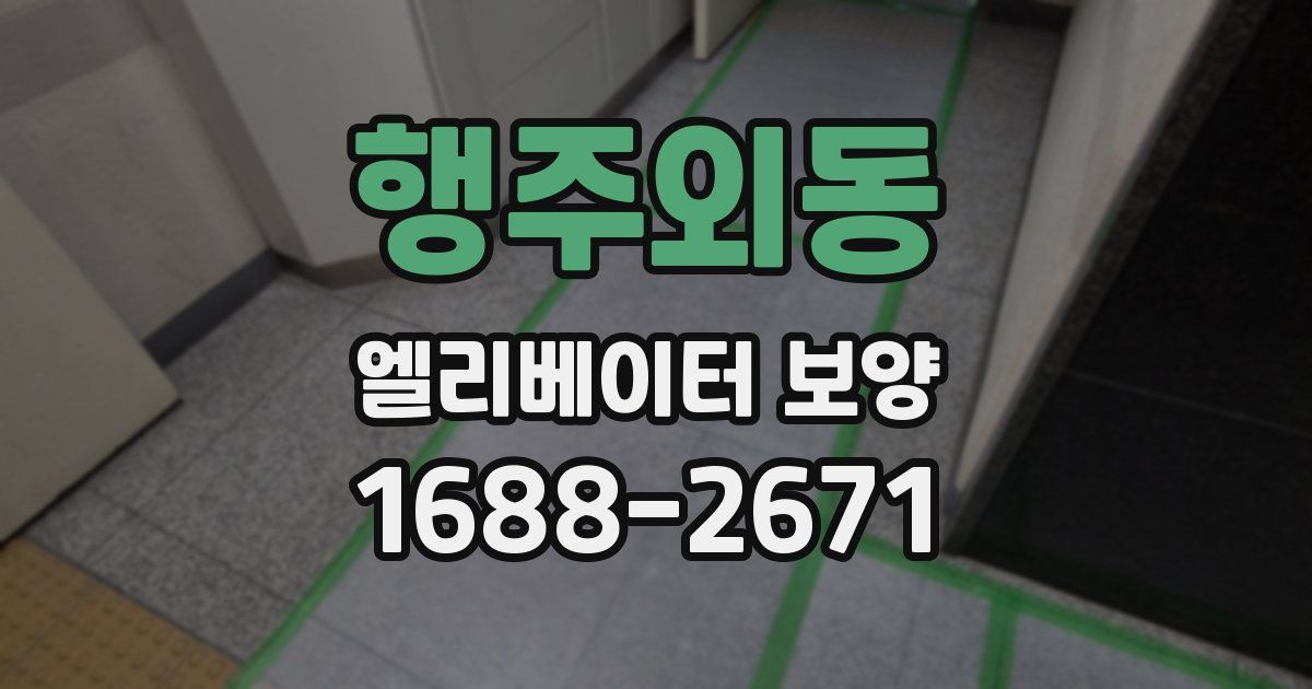 행주외동 엘리베이터 보양