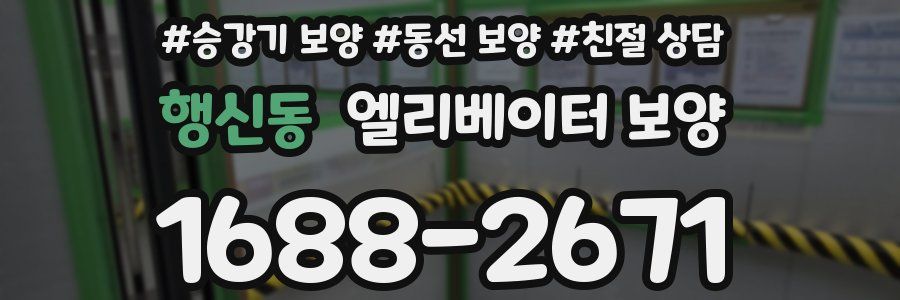 행신동 엘리베이터 보양