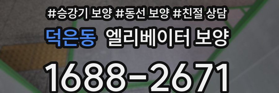 덕은동 엘리베이터 보양