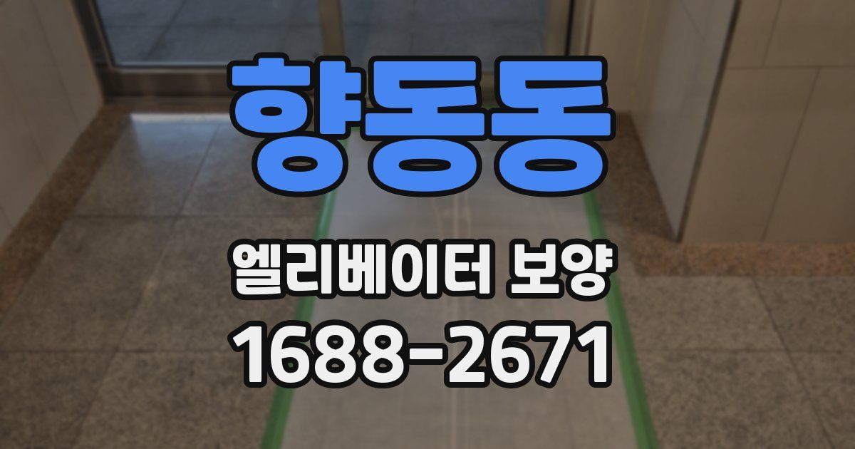 향동동 엘리베이터 보양
