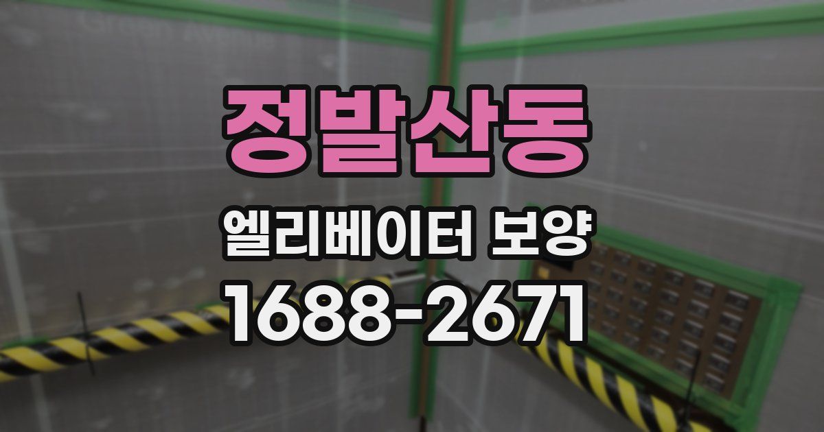정발산동 엘리베이터 보양