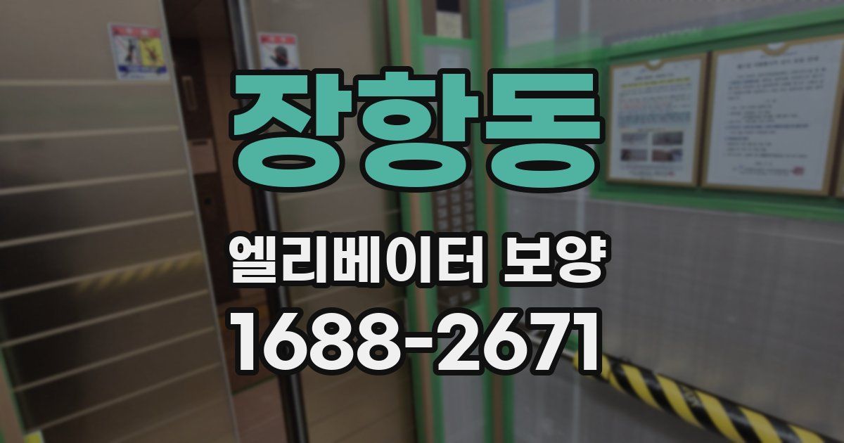 장항동 엘리베이터 보양