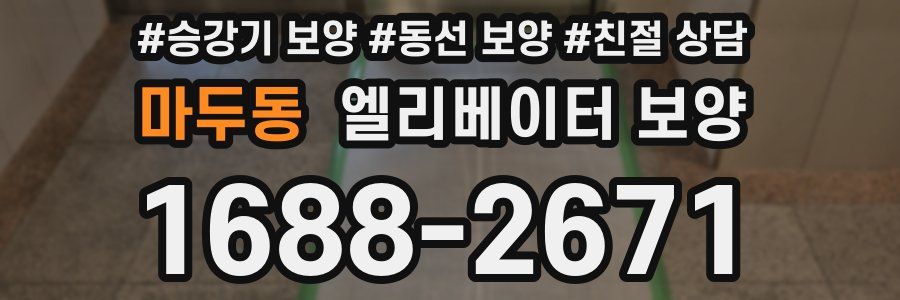 마두동 엘리베이터 보양