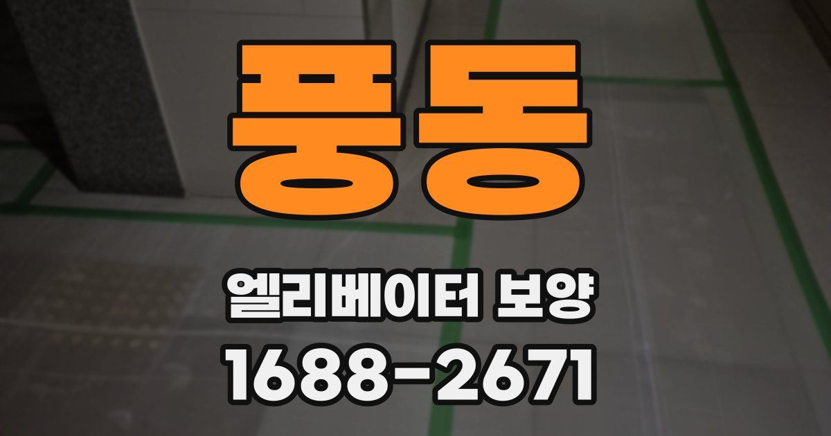 풍동 엘리베이터 보양