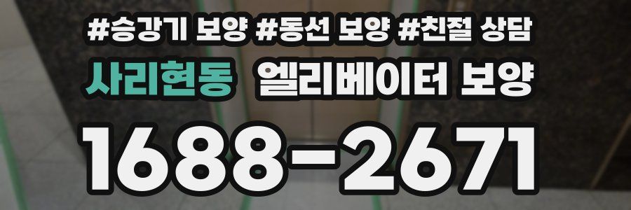 사리현동 엘리베이터 보양