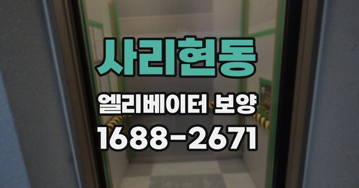 사리현동 엘리베이터 보양
