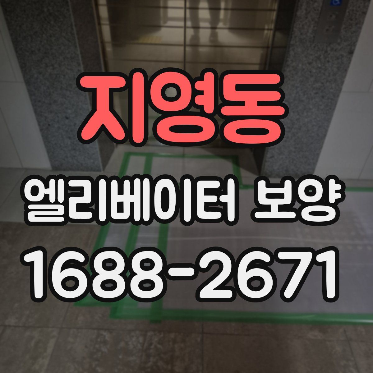 지영동 엘리베이터 보양