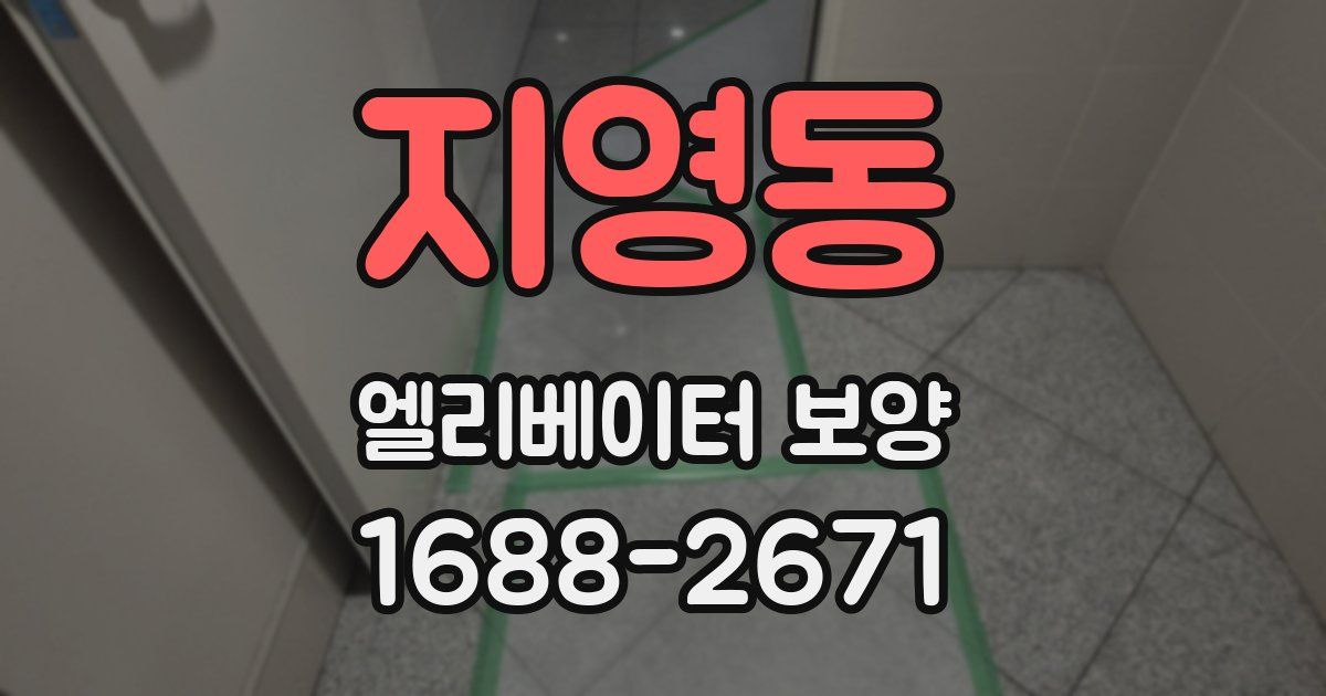 지영동 엘리베이터 보양