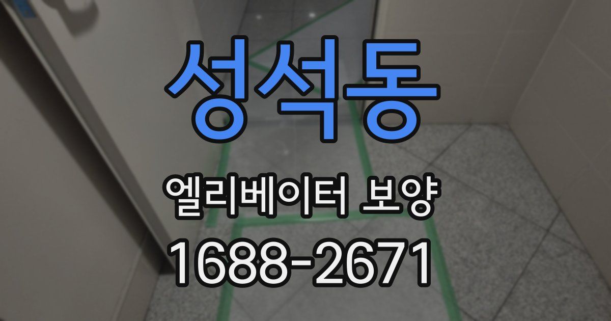 성석동 엘리베이터 보양