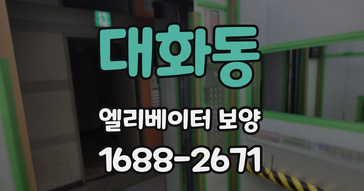 대화동 엘리베이터 보양
