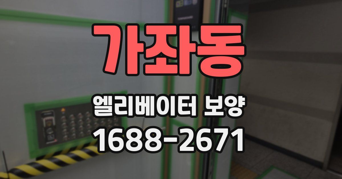 가좌동 엘리베이터 보양