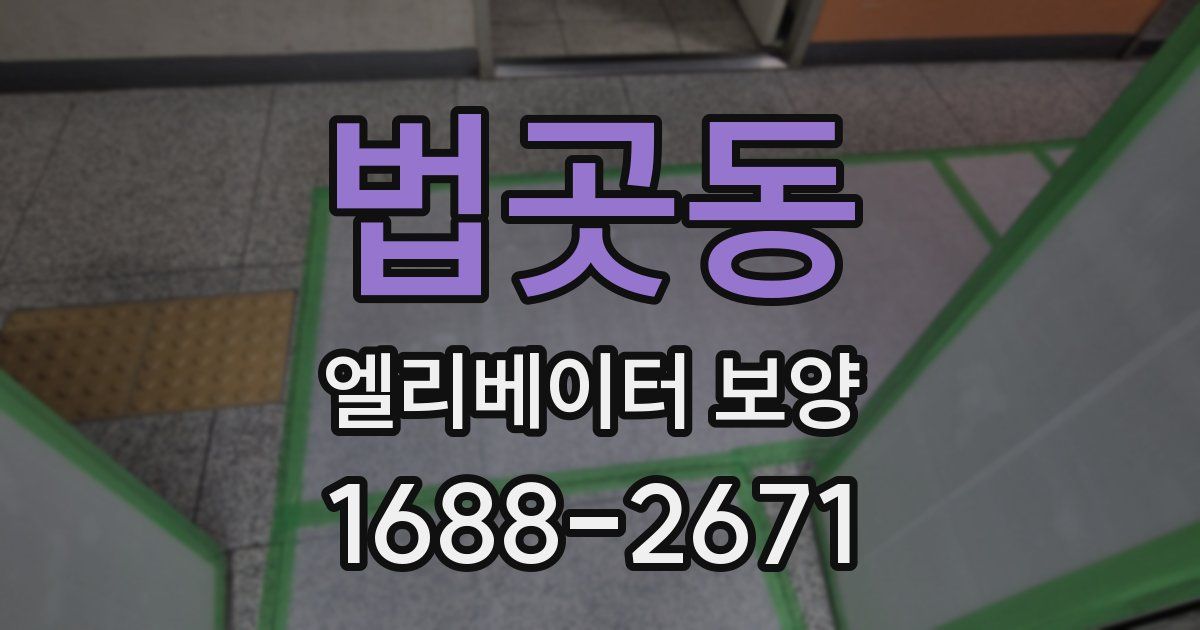 법곳동 엘리베이터 보양