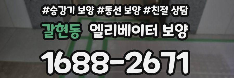 갈현동 엘리베이터 보양