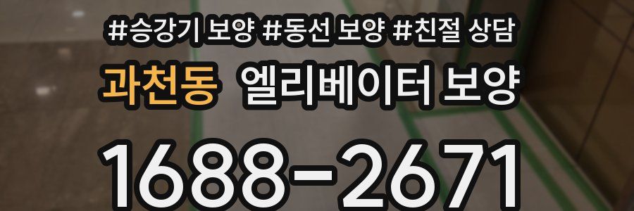 과천동 엘리베이터 보양