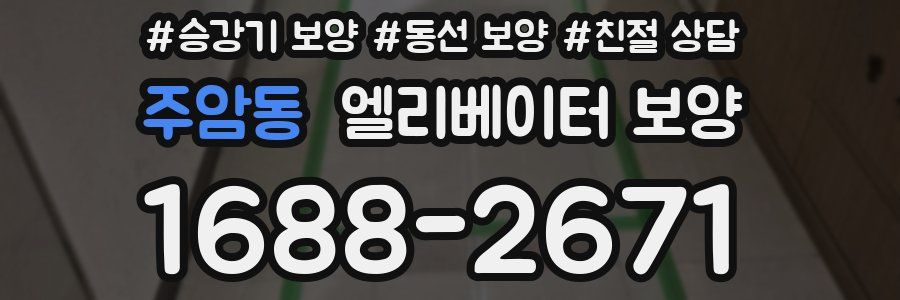 주암동 엘리베이터 보양