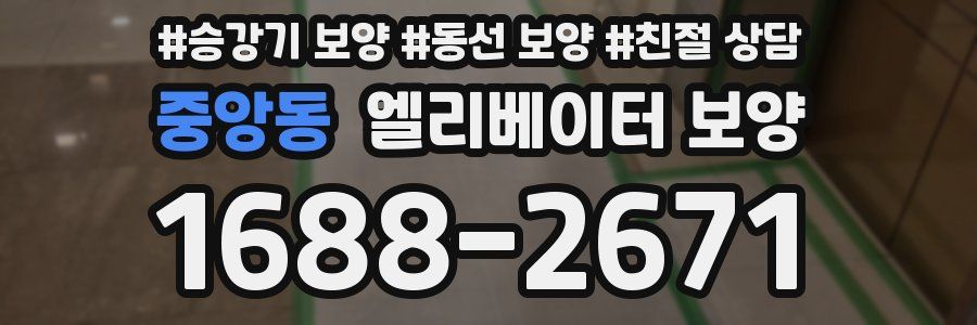 중앙동 엘리베이터 보양