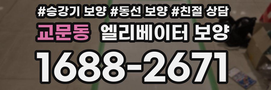 교문동 엘리베이터 보양