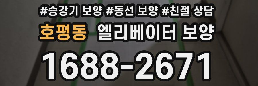 호평동 엘리베이터 보양