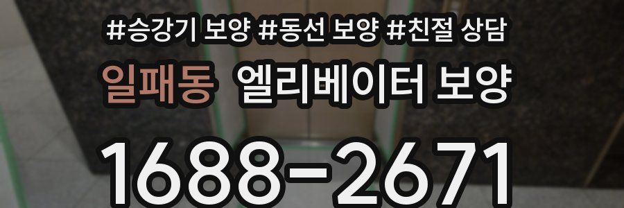 일패동 엘리베이터 보양