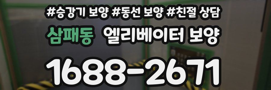 삼패동 엘리베이터 보양