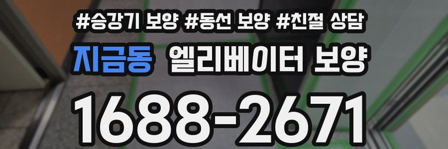 지금동 엘리베이터 보양