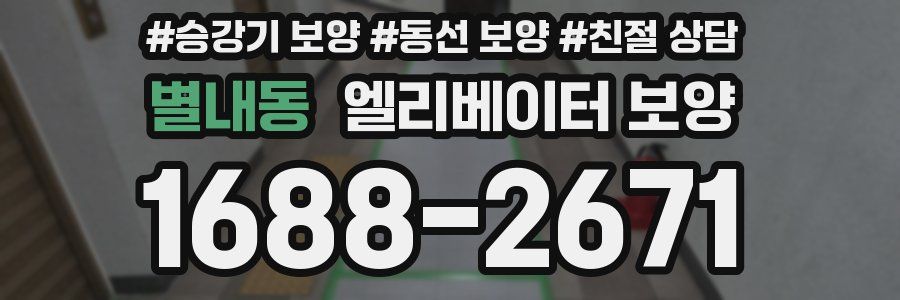 별내동 엘리베이터 보양