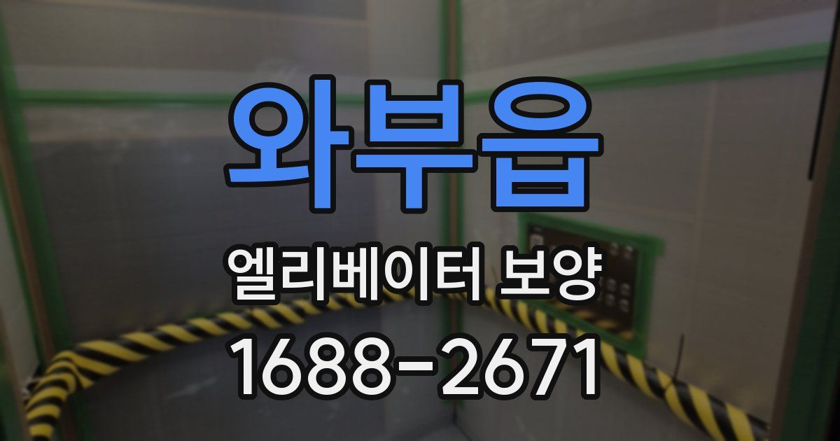 와부읍 엘리베이터 보양