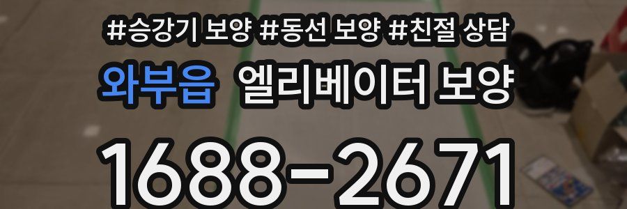 와부읍 엘리베이터 보양