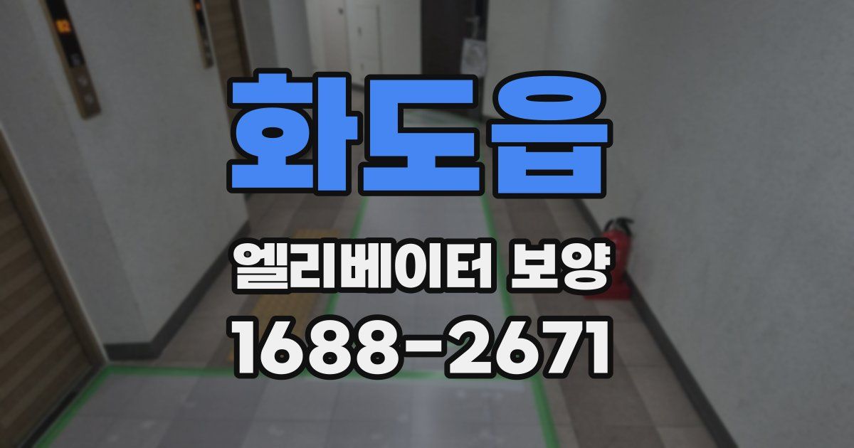 화도읍 엘리베이터 보양