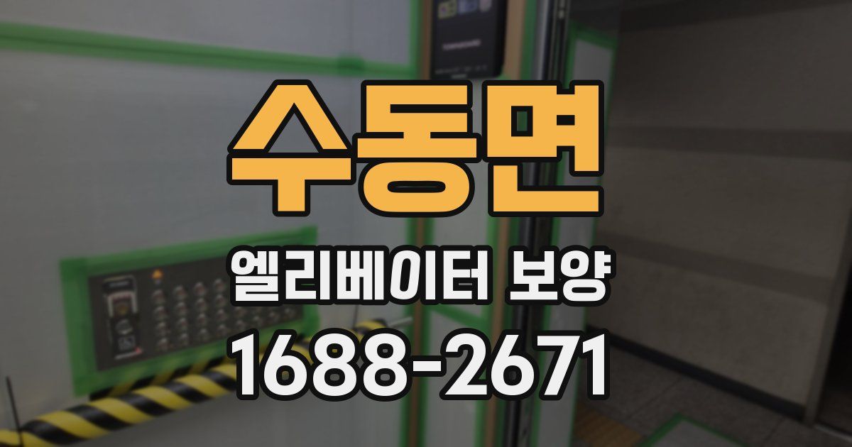 수동면 엘리베이터 보양