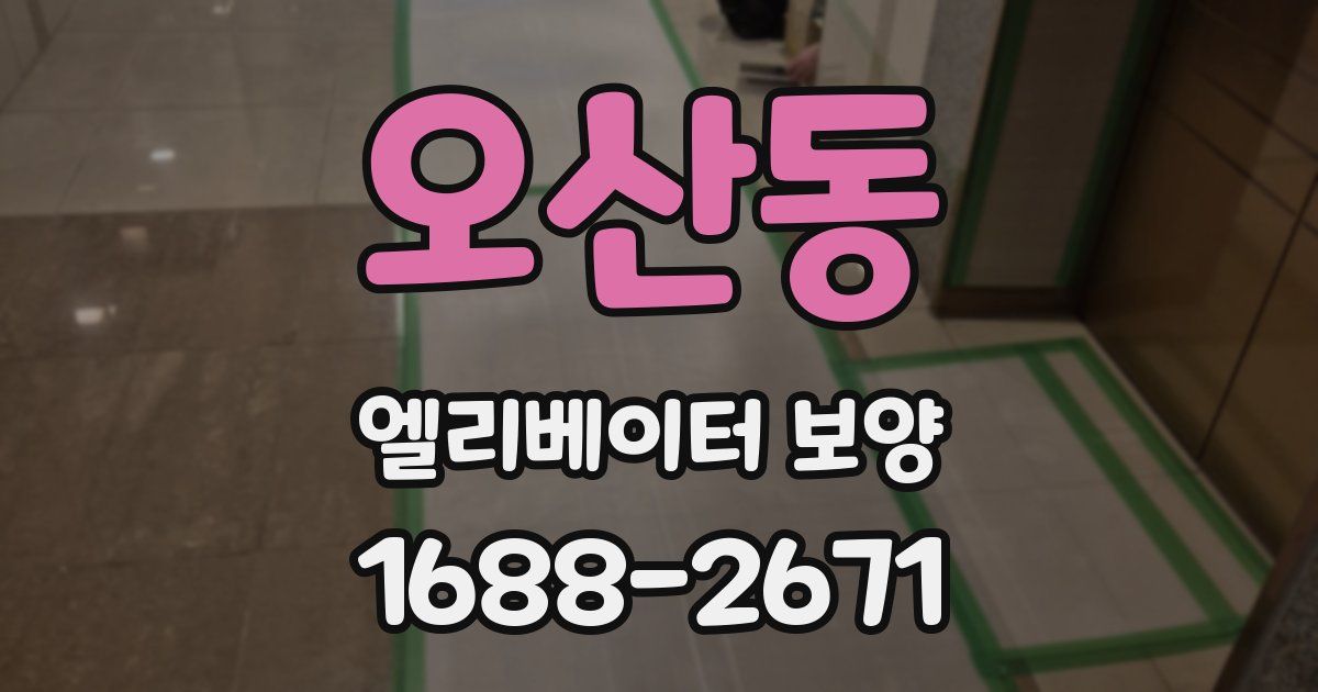 오산동 엘리베이터 보양