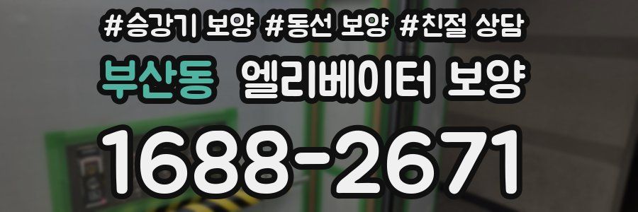 부산동 엘리베이터 보양