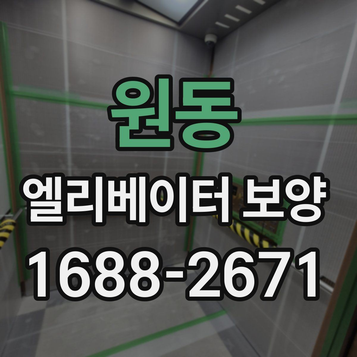 원동 엘리베이터 보양 비용과 작업 범위의 관계