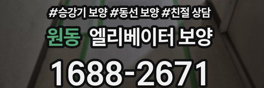 원동 엘리베이터 보양