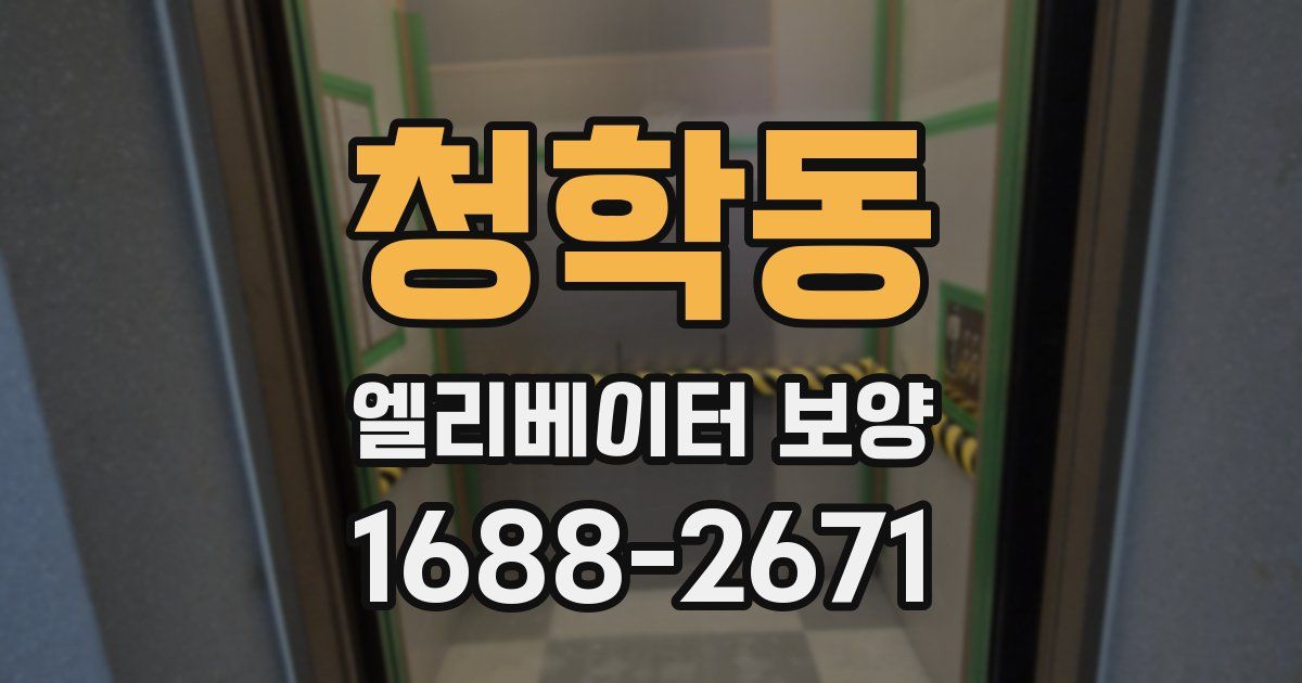 청학동 엘리베이터 보양