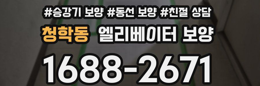 청학동 엘리베이터 보양