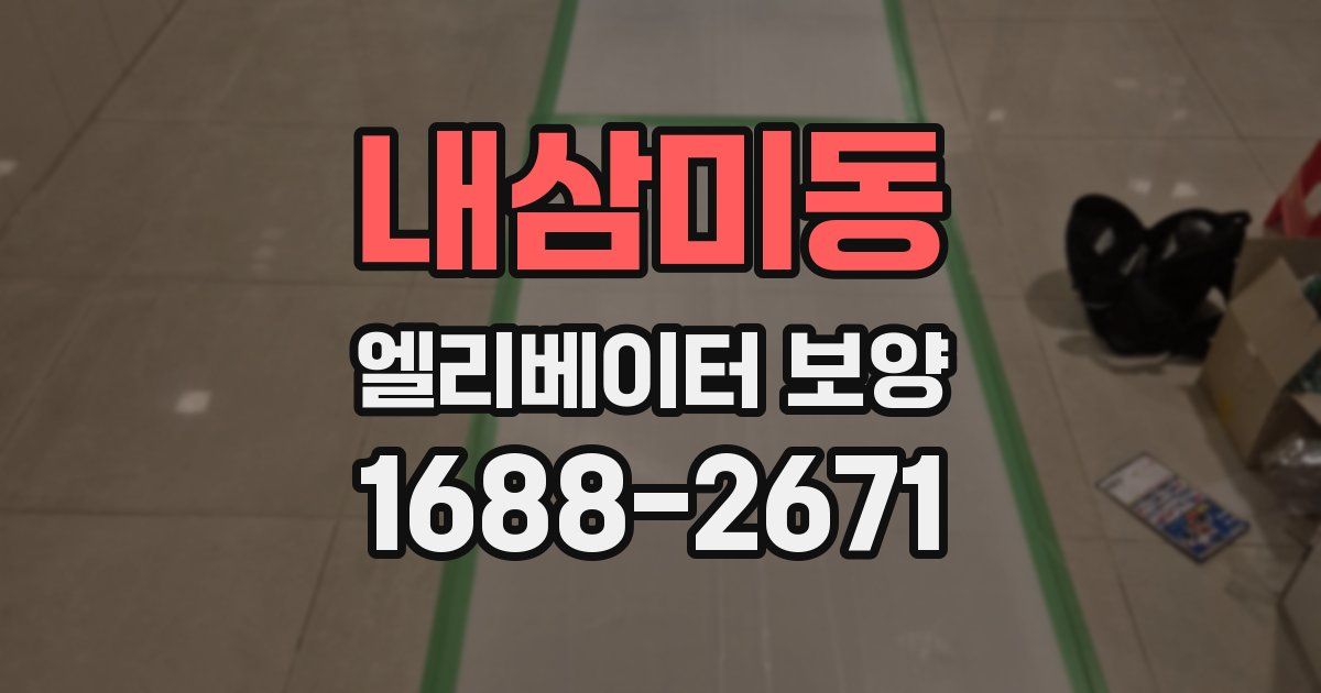 내삼미동 엘리베이터 보양
