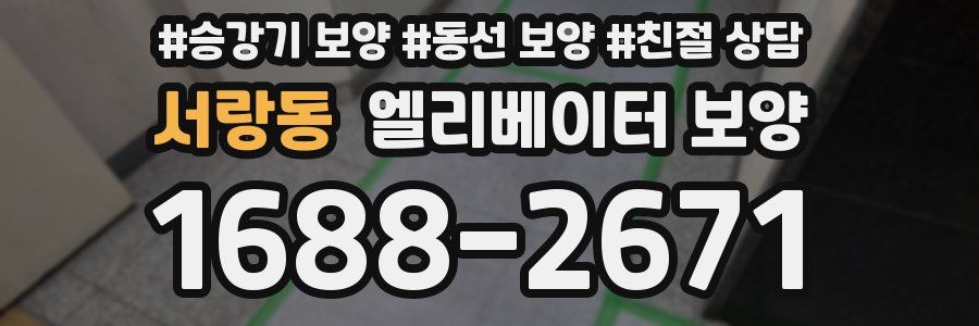 서랑동 엘리베이터 보양