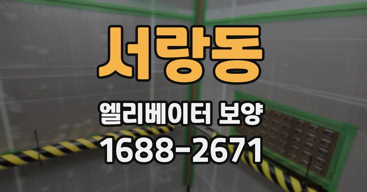 서랑동 엘리베이터 보양
