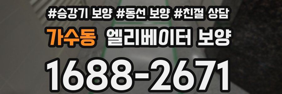 가수동 엘리베이터 보양