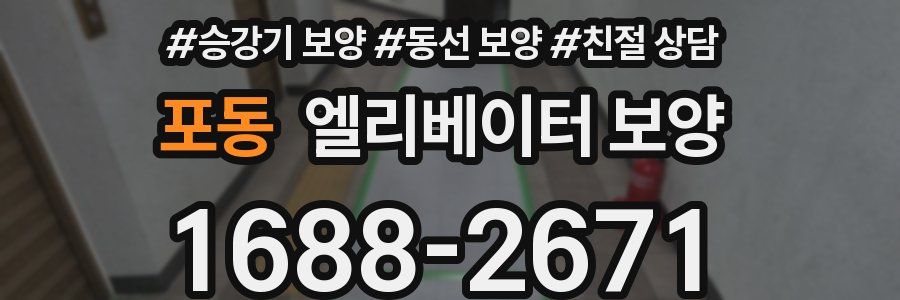포동 엘리베이터 보양