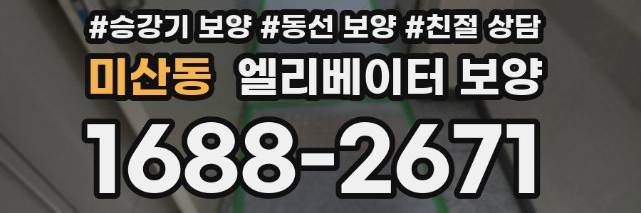 미산동 엘리베이터 보양