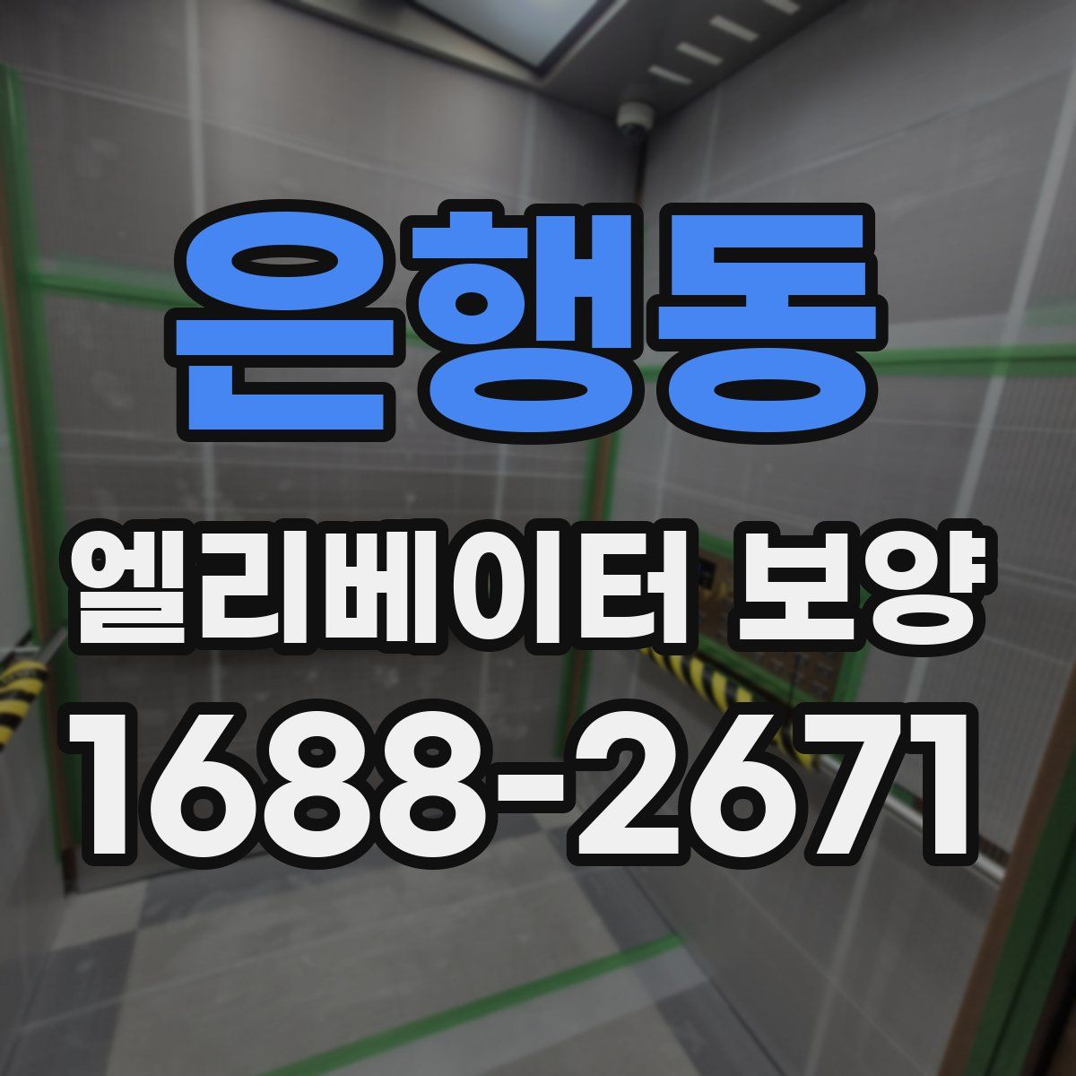 은행동 엘리베이터 보양