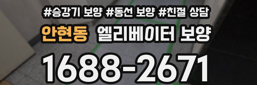안현동 엘리베이터 보양