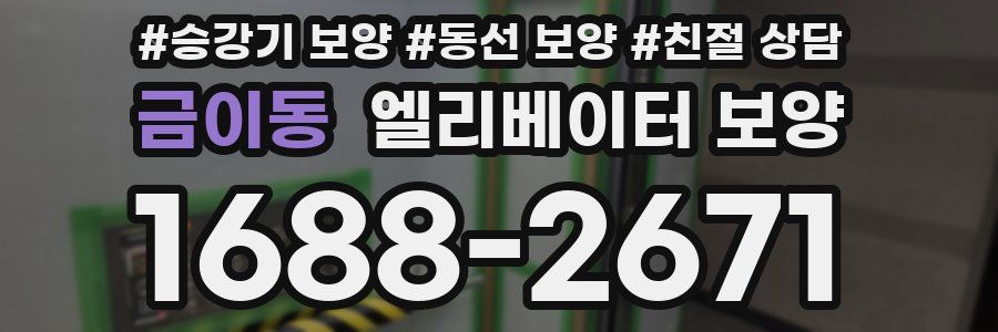 금이동 엘리베이터 보양