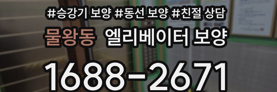 물왕동 엘리베이터 보양